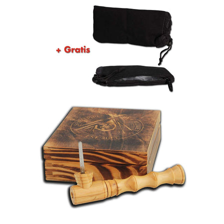 Calumet Deluxepipe Olive Purpfeife S mit Beutel