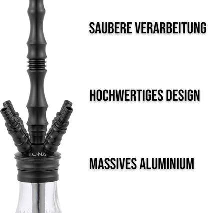 Luna Shisha Komplettset - Bigima (schwarz)