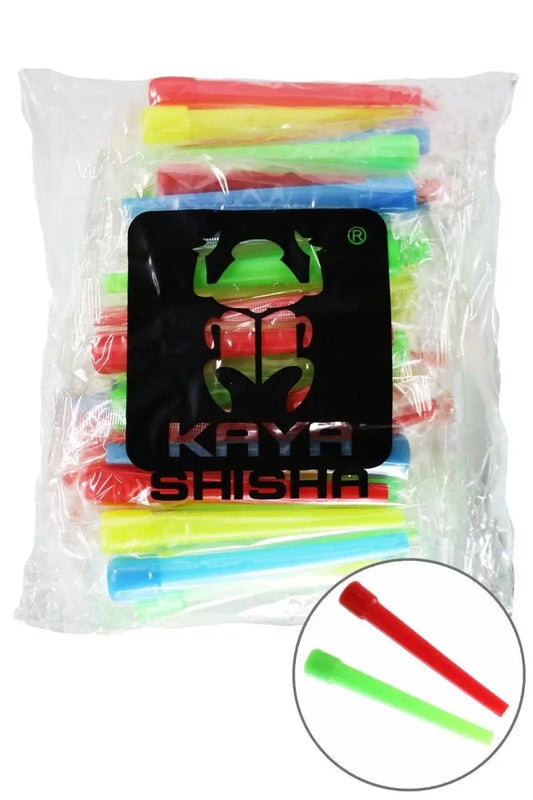 50 Einweg-Mundstücke Neon Kaya Shisha (verschiedene Farben)