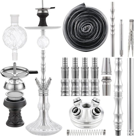 Luna Shisha Komplettset - Bigima (silber)