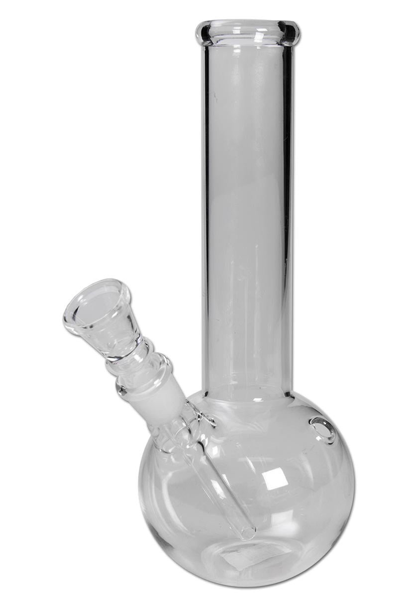 Glasbong mit Chillum und Kickloch - Gerade, 215 mm