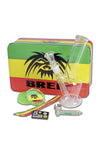 Breit Minibong Set mit Grinder und Purpfeife - Variante 3