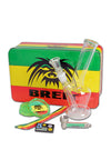 Breit Minibong Set mit Grinder und Purpfeife