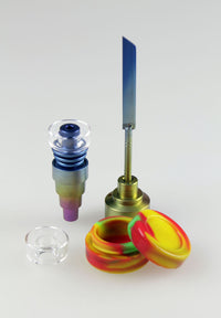 Titannagel Set mit Glaspfanne und Dabber