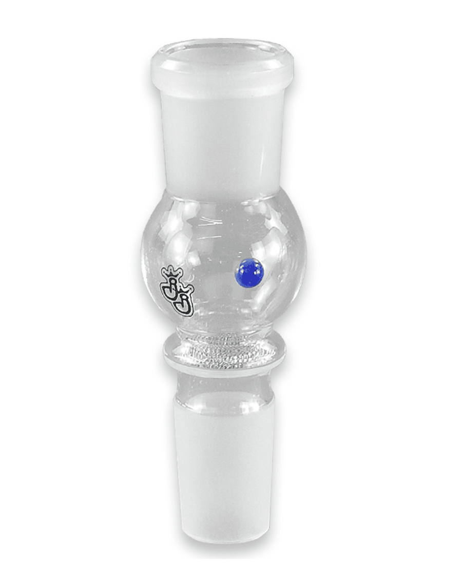 Frontansicht des Jelly Joker Carbo Perit Aktivkohleeinsatzes aus Borosilikatglas