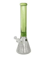 Detailansicht des sandgestrahlten BLAZE GLASS Logos auf der Bong