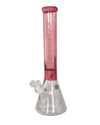 Nahaufnahme des 150mm Schlitzdiffusorchillums der BLAZE Sandblast Beaker Bong Ice