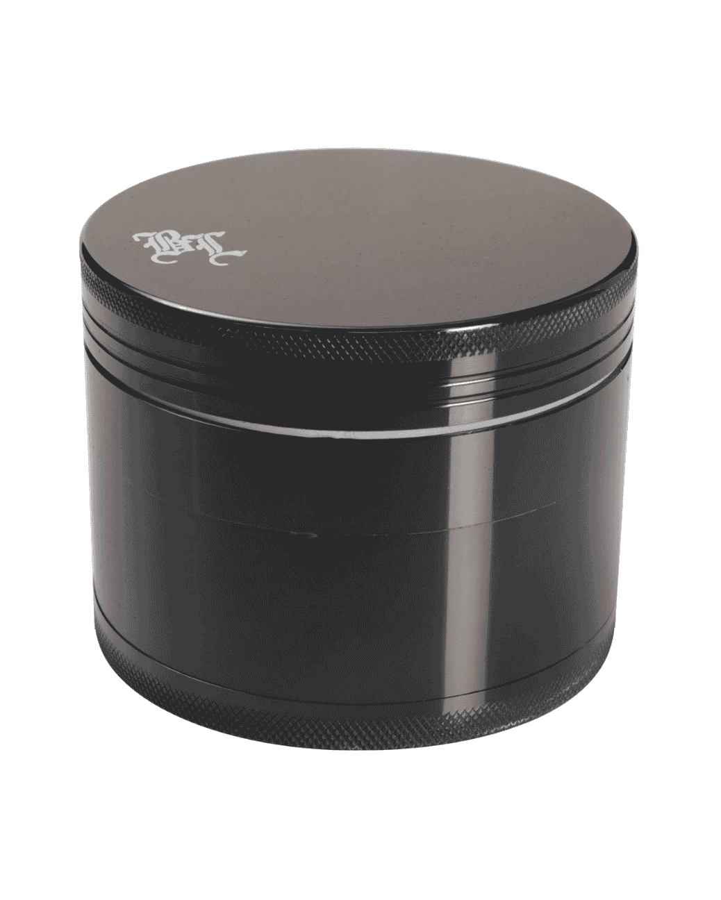  4-teiliger Aluminium Grinder von Black Leaf in Schwarz, 90mm Durchmesser