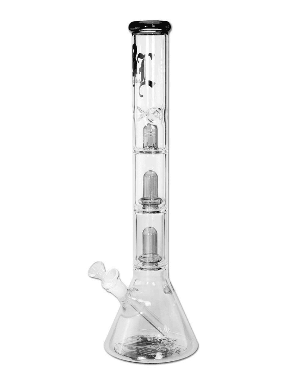 Nahaufnahme des Schlitzdiffusorchillums der BL Beaker Icebong, Länge 140mm