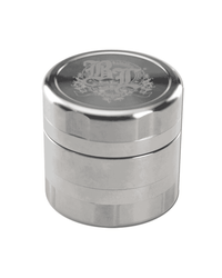 Fünfteiliger Grinder aus Edelstahl mit Vorratskammer und Wellenzähnen