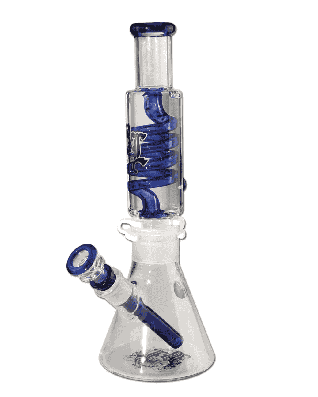 Untersicht der BL Liquid Bong mit 110mm Basisdurchmesser, zeigt die stabile Standfläche