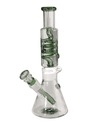 Nahaufnahme der Spirale im Inneren der BL Liquid Bong, die für eine bessere Filtration sorgt