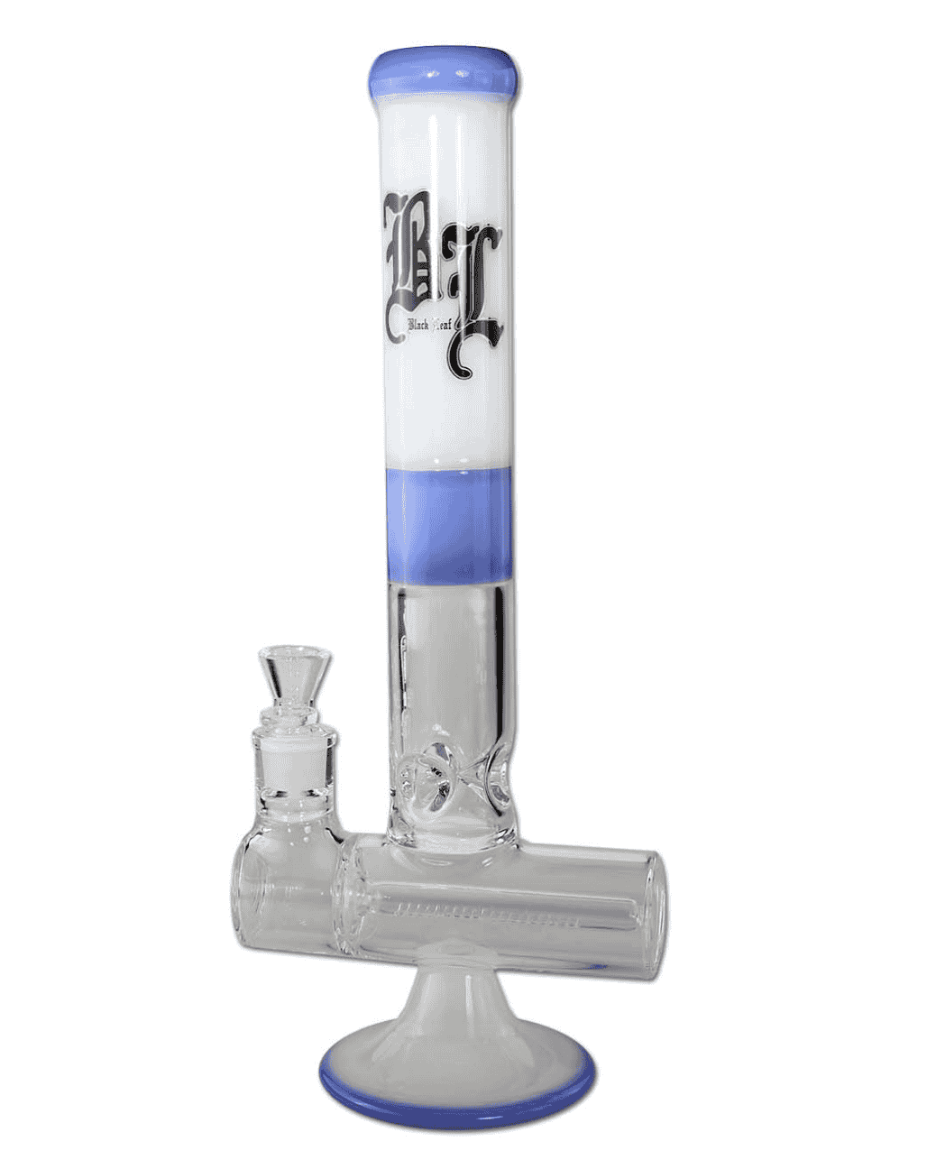 Gesamtansicht der BL Nautilus Deluxe Bong aus Borosilikatglas mit Inlineslitdiffusor, 400mm Höhe und 5mm Wandstärke