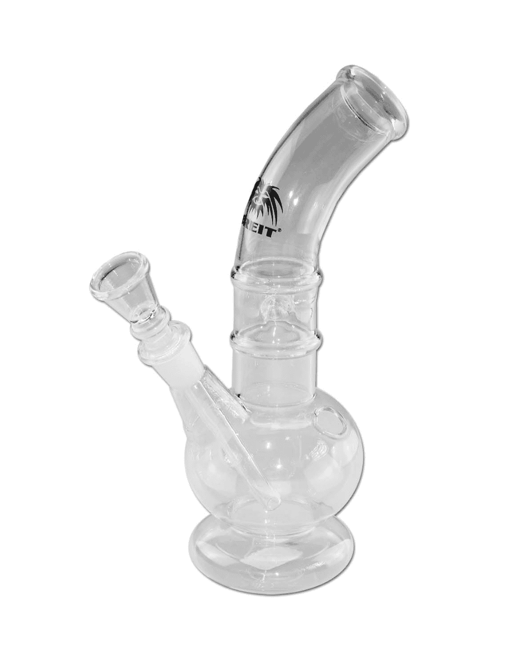BREIT® Icebong – Kompakte und Handliche Bong - gebogener Hals (14.5er Schliff)