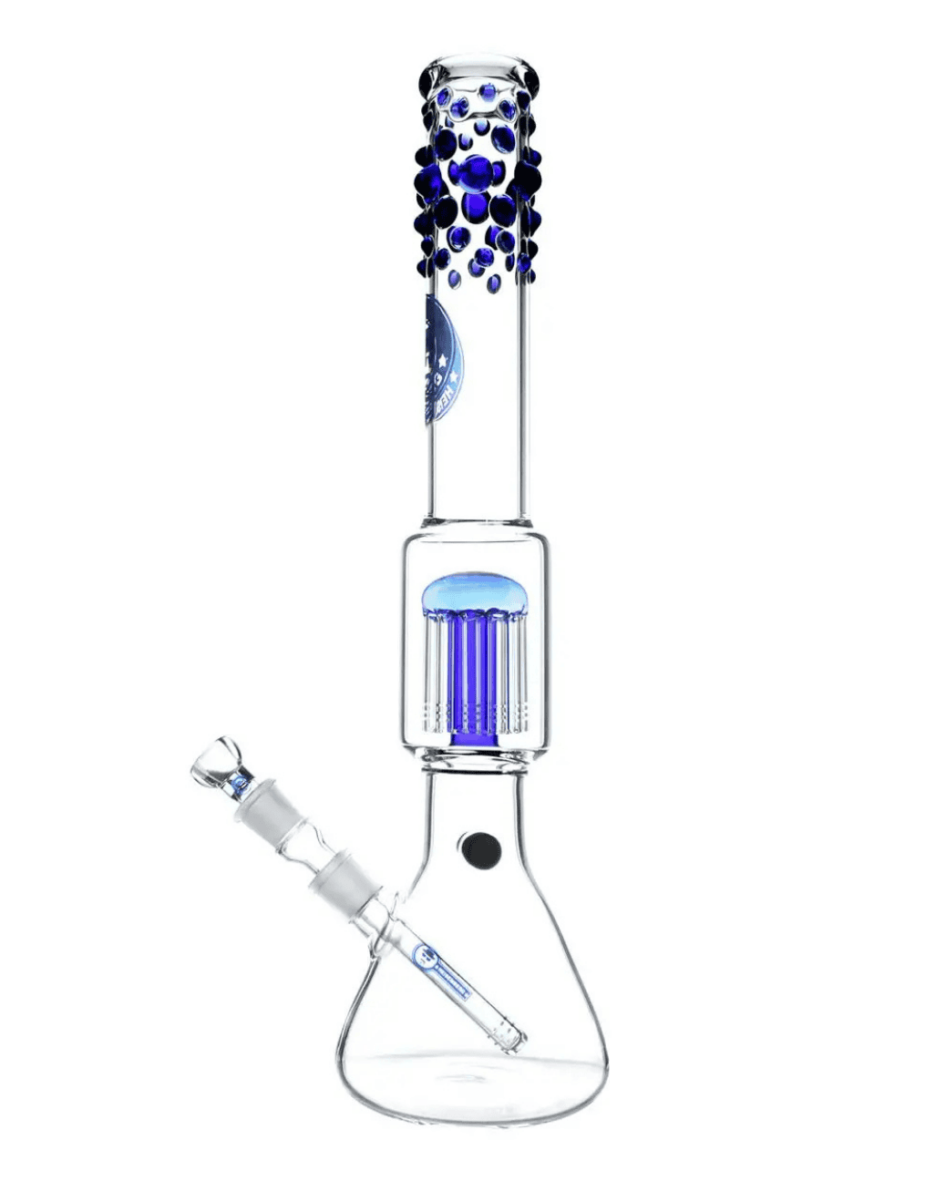 Beaker Bubble 12 Arm Perc Blue – von Heisenberg