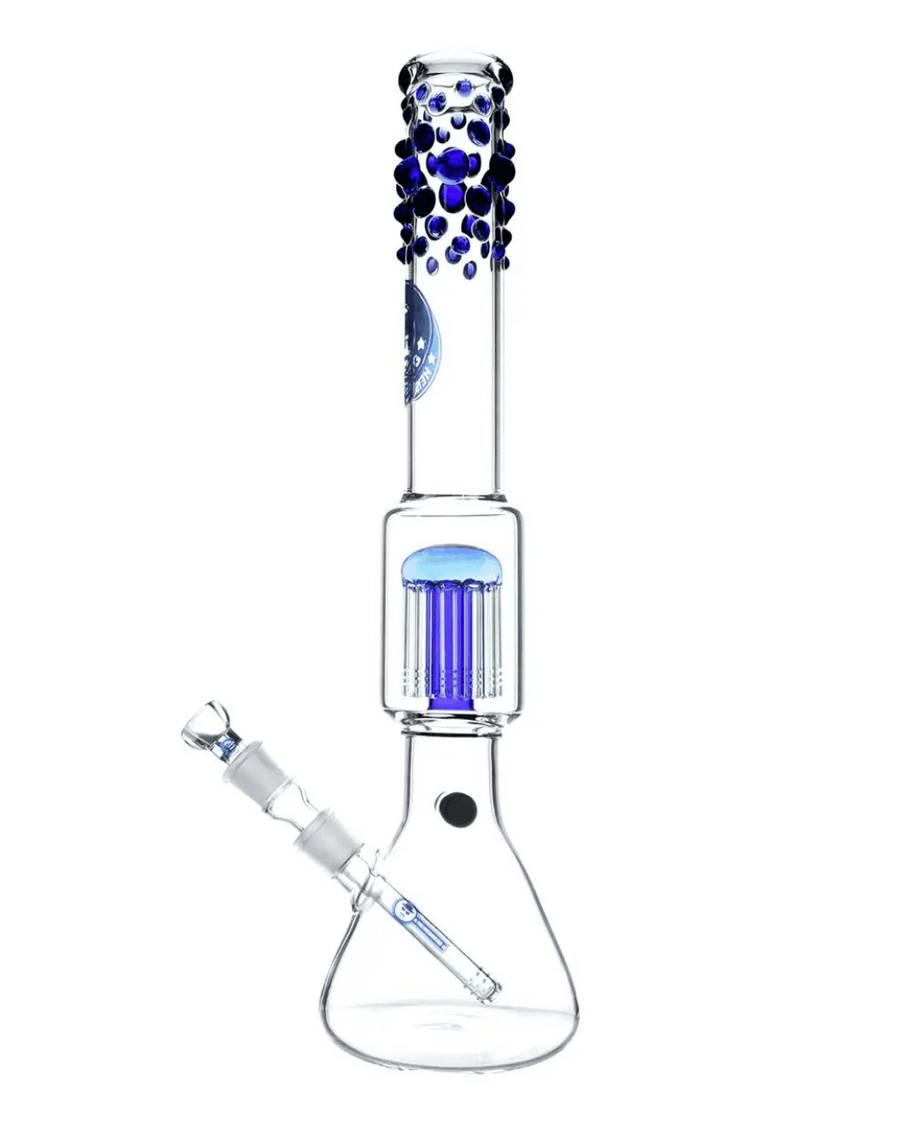 Beaker Bubble 12 Arm Perc Blue – von Heisenberg