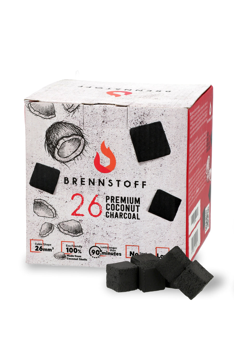 Brennstoff Naturkohle 26er Kohle 1kg www.fair-smoke.com