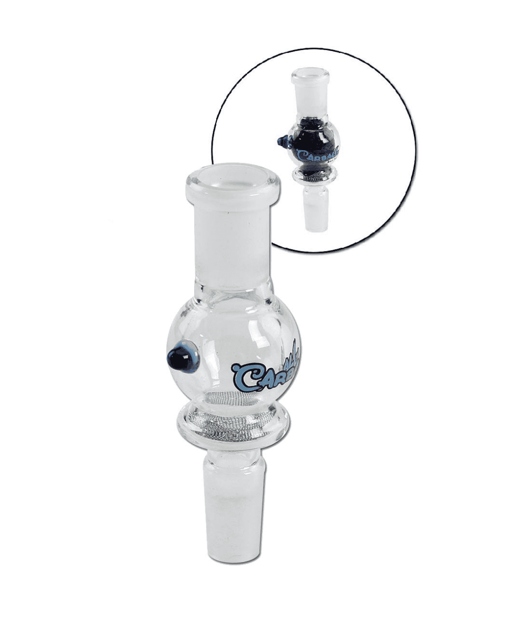 Black Leaf® Carball Aktivkohleadapter aus Borosilikatglas zum Befüllen von Aktivkohle für ein besseres Rauchvergnügen. 