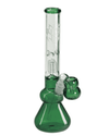 Seitenansicht der Black Leaf Fly Icebong, die das Black Leaf Fly Logo und die 300mm Höhe zeigt