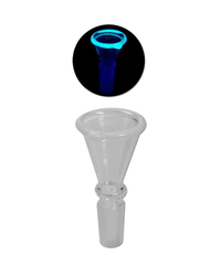 Black Leaf® Glaskopf für deine Bong – Glow in the Dark Effekt, leuchtet im Dunkeln. 