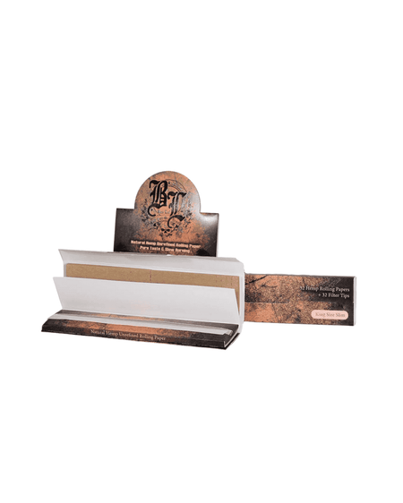 Black Leaf Hemp Longpapers | King size slim