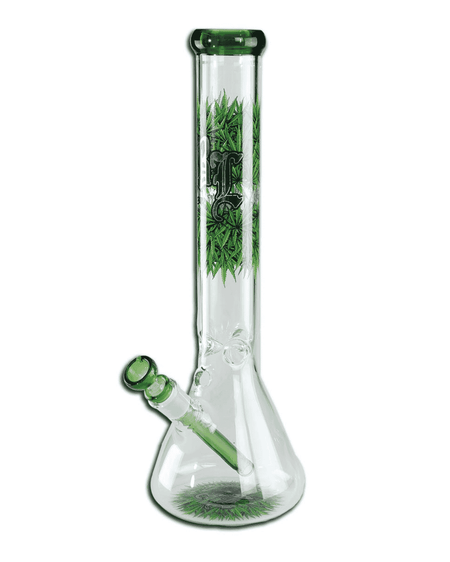 Icebong mit Hanfdesign aus 5mm Borosilikatglas von Black Leaf