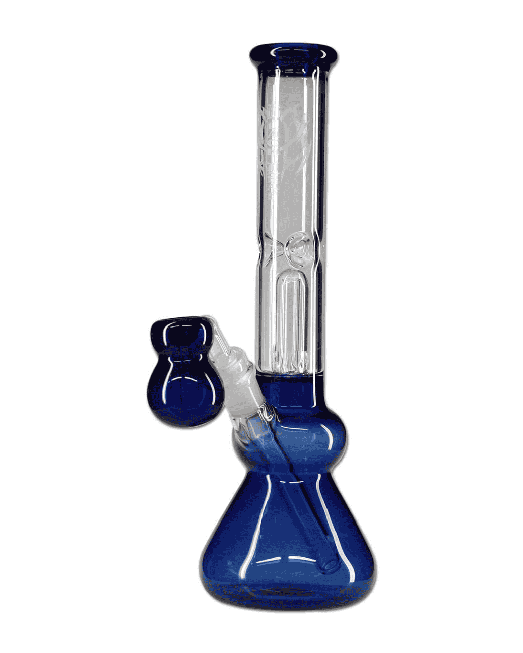 Black Leaf Perkolatorbong Ice in Blau mit Eisfach zum Rauchen von Kräutern. 