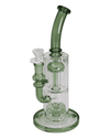 Seitenansicht der weißen Black Leaf Perkolatorbong mit Lochperkolator und Diffusor
