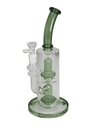 Vorderansicht der weißen Black Leaf Perkolatorbong mit dem markanten Logo
