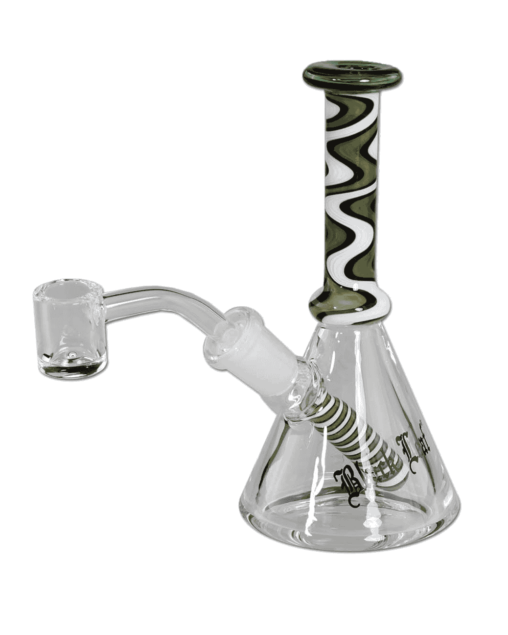 Detailaufnahme des Mundstücks der Black Leaf Ölbong/Dab Rig mit 14,5mm Anschluss