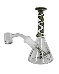 Detailaufnahme des Mundstücks der Black Leaf Ölbong/Dab Rig mit 14,5mm Anschluss