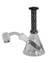 Nahaufnahme des Lochperkolators der Black Leaf Ölbong/Dab Rig, sorgt für optimale Filtration