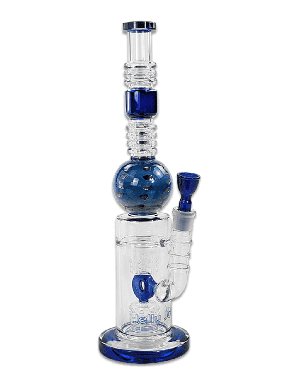 Seitenansicht der Bong 'Big Cup' mit markantem Design und Trommelperkolatoren