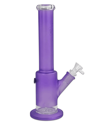 Nahaufnahme des Wheelpercolators in der Bong Bright Purple für kühlen und sauberen Rauch