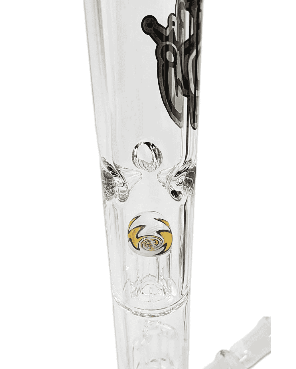 Eiskerben und Spritzschutz der Bong Bustamit Uranus zur zusätzlichen Kühlung und Vermeidung von Spritzern