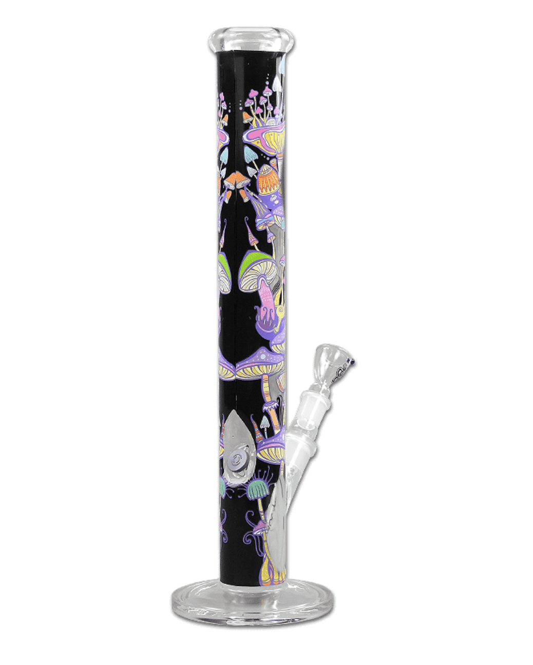 Nahaufnahme des durchgängigen Colour-Paper-Motivs der Bong Colour Mushroom.