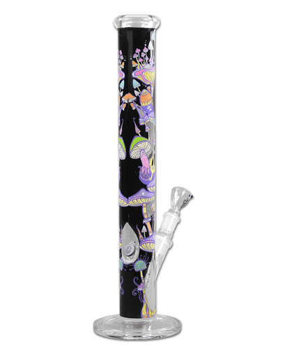 Nahaufnahme des durchgängigen Colour-Paper-Motivs der Bong Colour Mushroom.