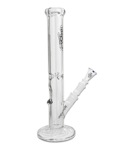 Detailaufnahme des kunstvoll gedrehten Fußes der Bong Grace, der für eine außergewöhnliche Optik sorgt.