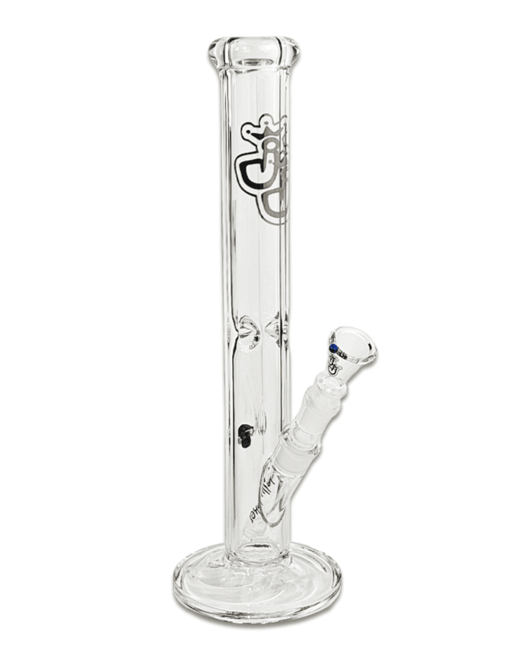 Seitenansicht der Bong Grace von Jelly Joker mit 40 cm Höhe und sechseckiger Form.