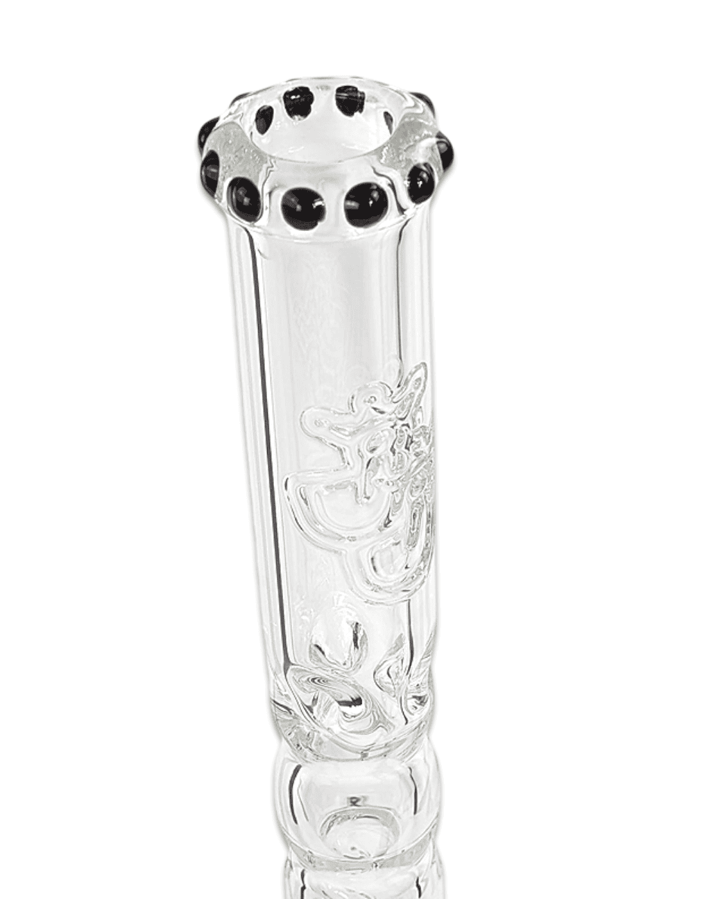 Nahaufnahme der Eiskerben der Bong 'Marokit' für extra kühlen Rauchgenuss