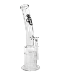 Seitenansicht der Bong Onesieve mit 43cm Höhe aus 7 mm Borosilikatglas