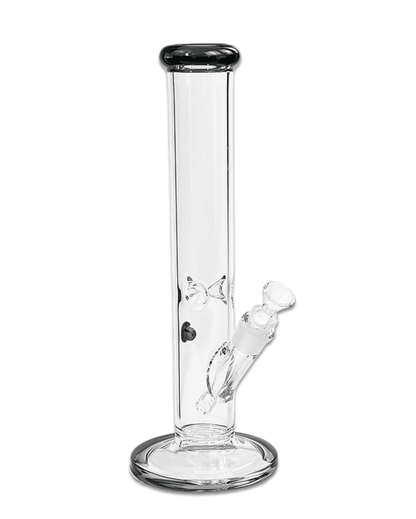 Gesamtansicht der Bong W10 mit einer Höhe von 35 cm und 5 mm dickem Borosilikatglas