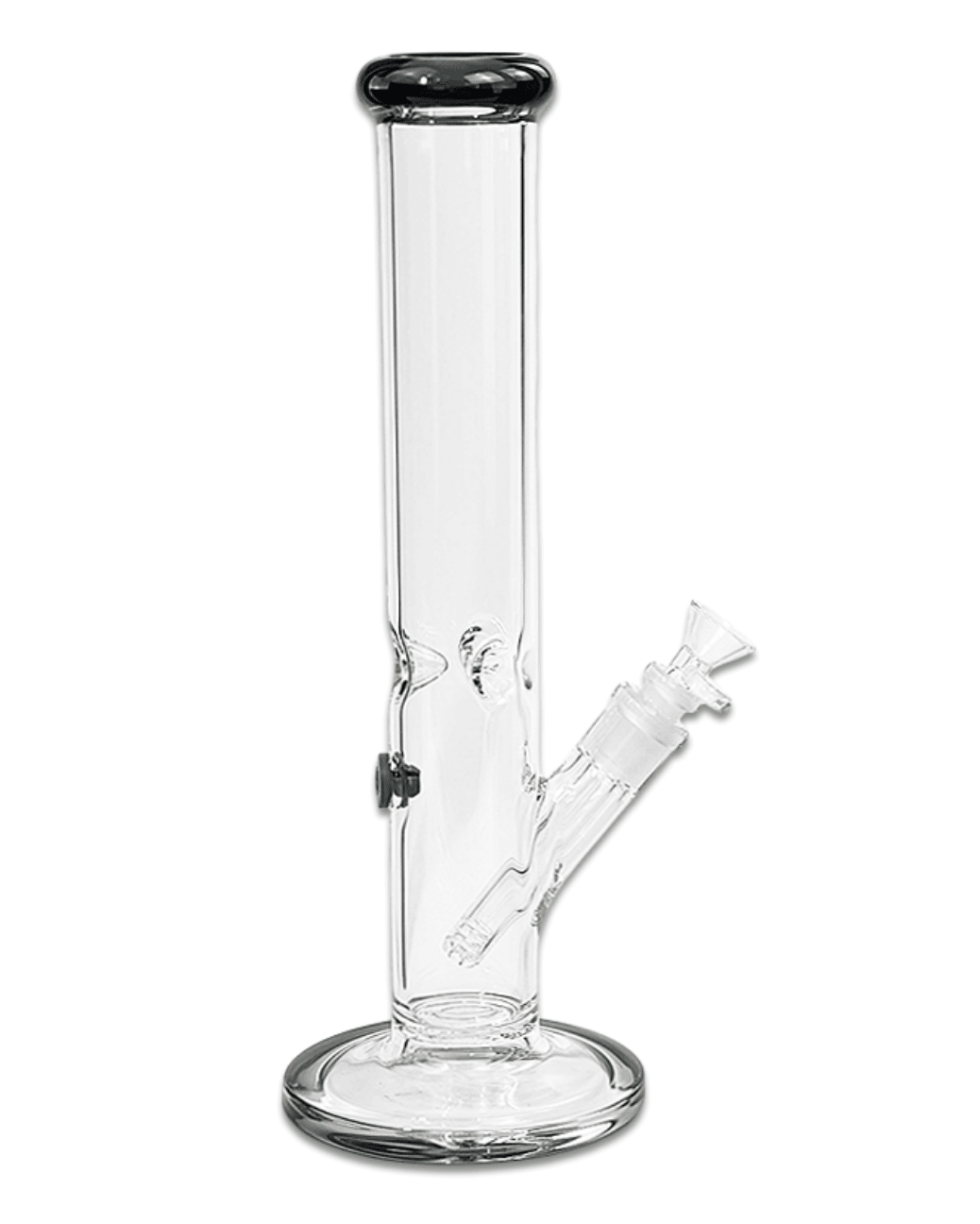 Nahaufnahme des Mundstücks der Bong W10, gefertigt aus hochwertigem Smoke-Glas