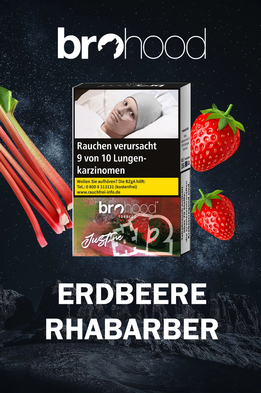 Tabac Brohood n° 12 Justine 25 g, paquet individuel