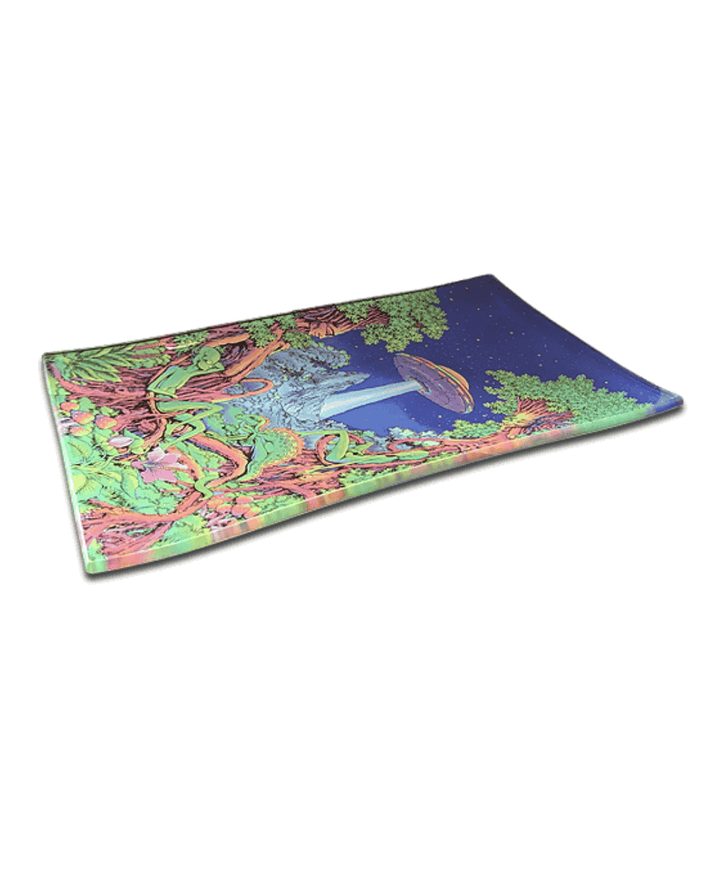 Bruchsicheres Glas Rolling Tray Jelly Joker Alien Motiv