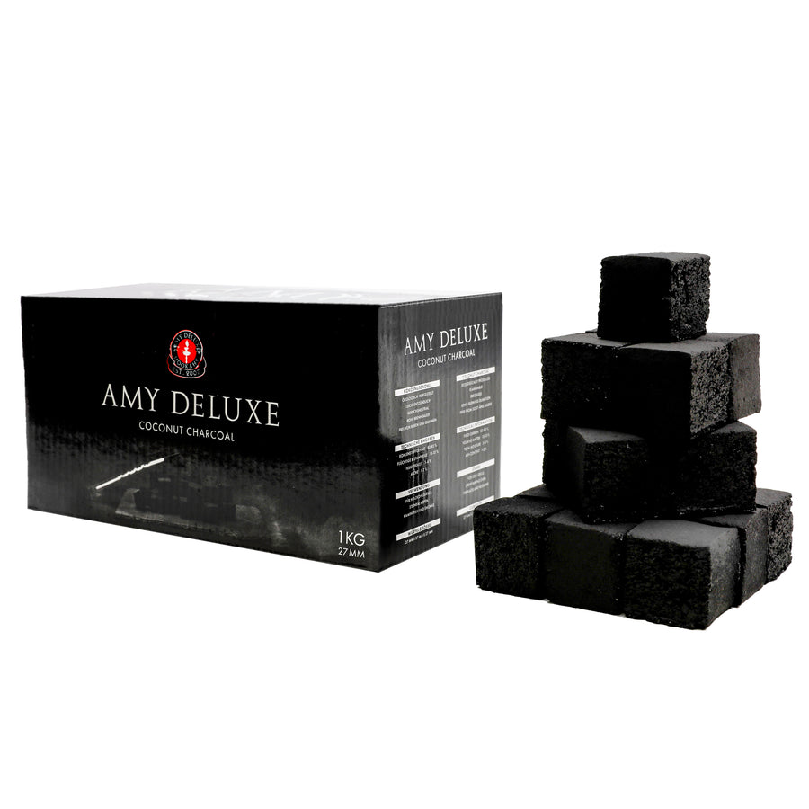 Amy Deluxe Shisha Charcoal 27mm (Natural Charcoal)