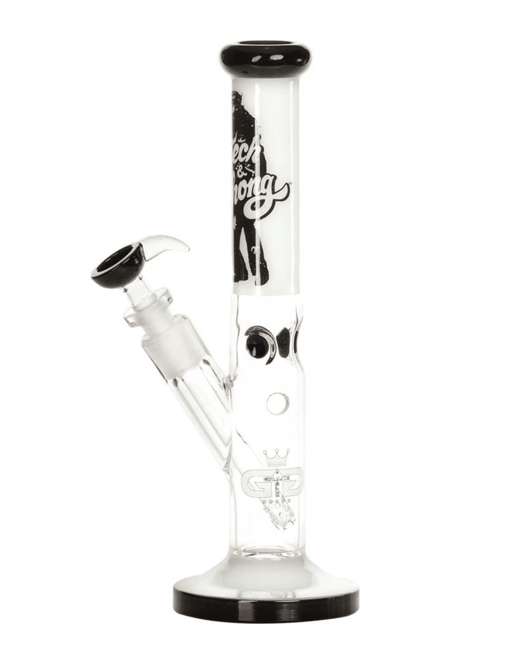 Nahaufnahme des eingebauten Chillums der Cheech & Chong Bong, das den Rauch durch das Wasser filtert.