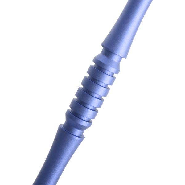 Elegante Clear Crown INOX Tradi Castor Blau 2S mit Schlauch, passendem Mundstück und Kopf. Zum Rauchen von Shishatabak