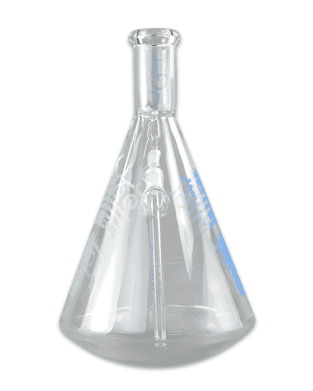 Dancing Bong aus Glas 40 cm hoch – Seitenansicht