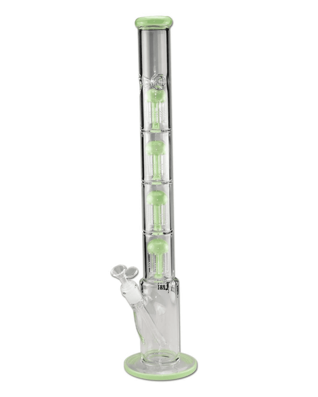 Nahaufnahme des 4x 8-Arm Baumperkolators der BL The Skyscraper Icebong